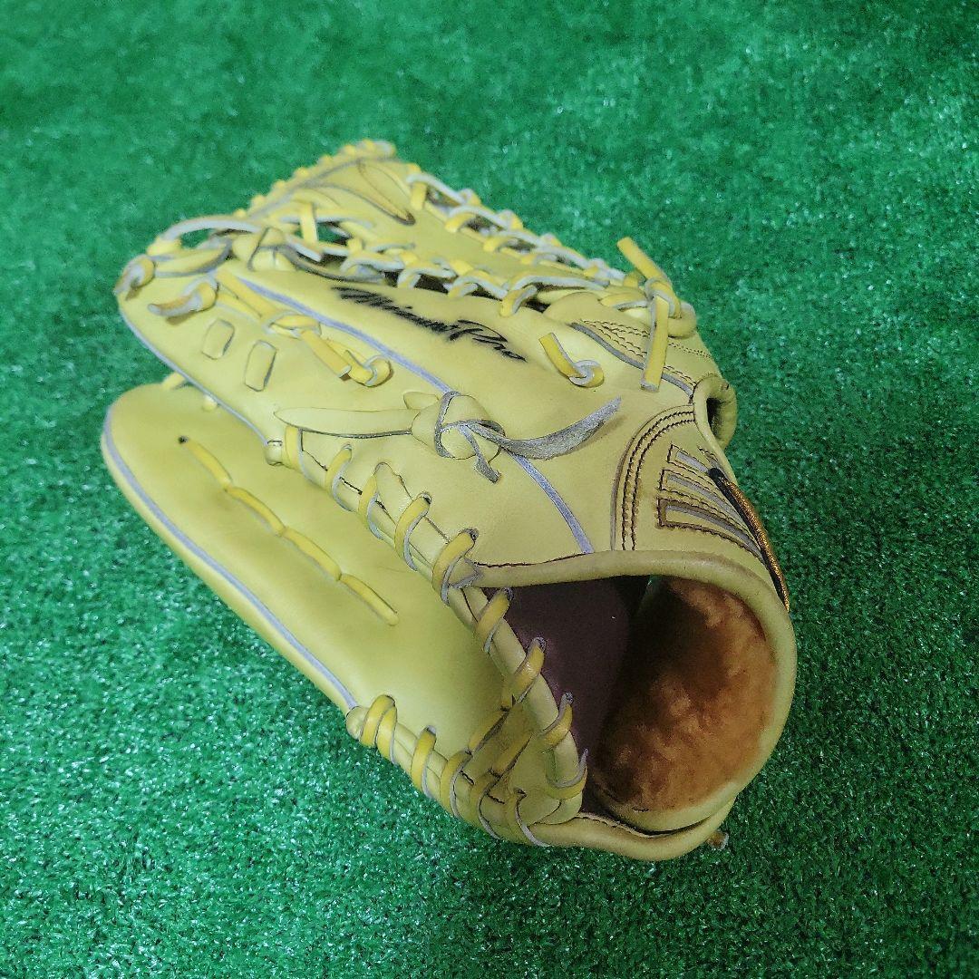 ミズノプロ 硬式外野手 グローブ 外野手用 日本製 イエロー グラブ