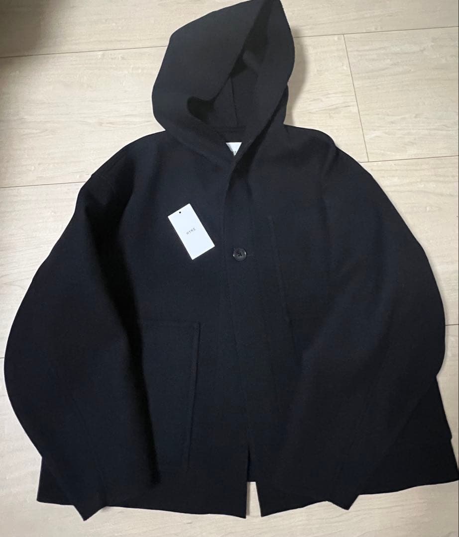 SALE‼️HYKEメルトンフードワークジャケットコート