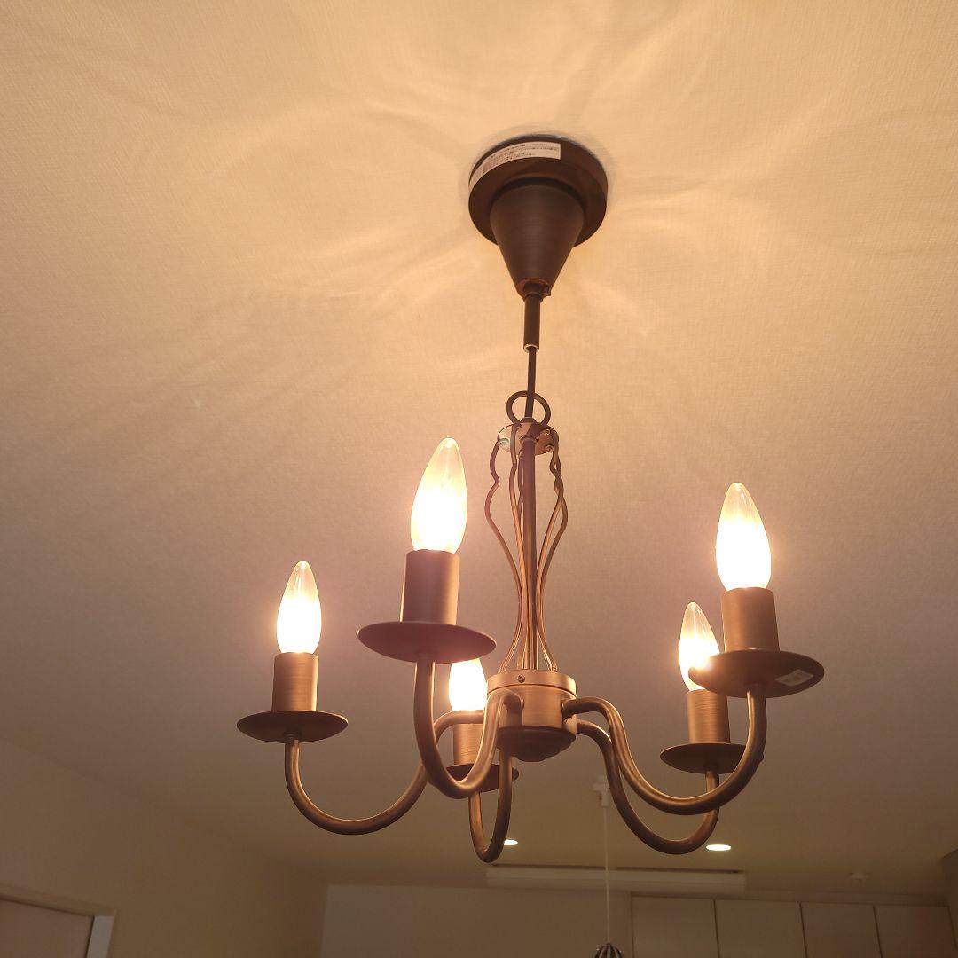 ヤザワ ブロンズシャンデリア 5灯 クラシックスタイル