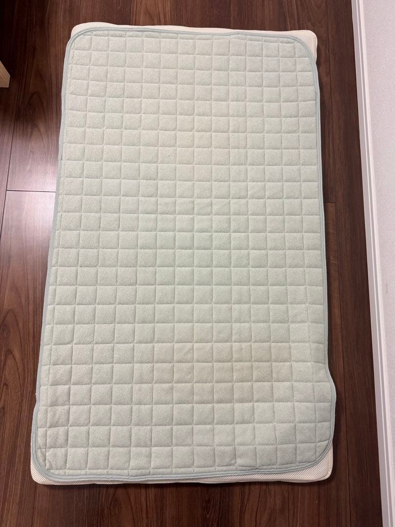 ベビーベッド　石崎家具「ワンタッチハイベッド　クール」　マットレス付