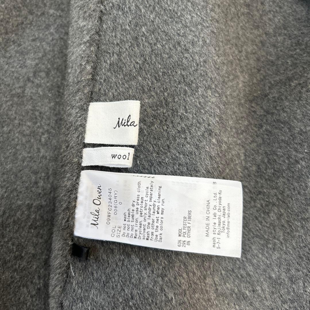 ミラオーウェン　グレー ケープコート