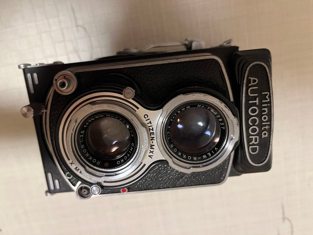 【minolta AUTOCORDカメラ】二眼レフカメラ ビューレンズ1:3.2