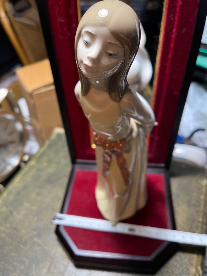 リヤドロ人形、L L.ADRO、1978、5006公式人形、バックミラー付き