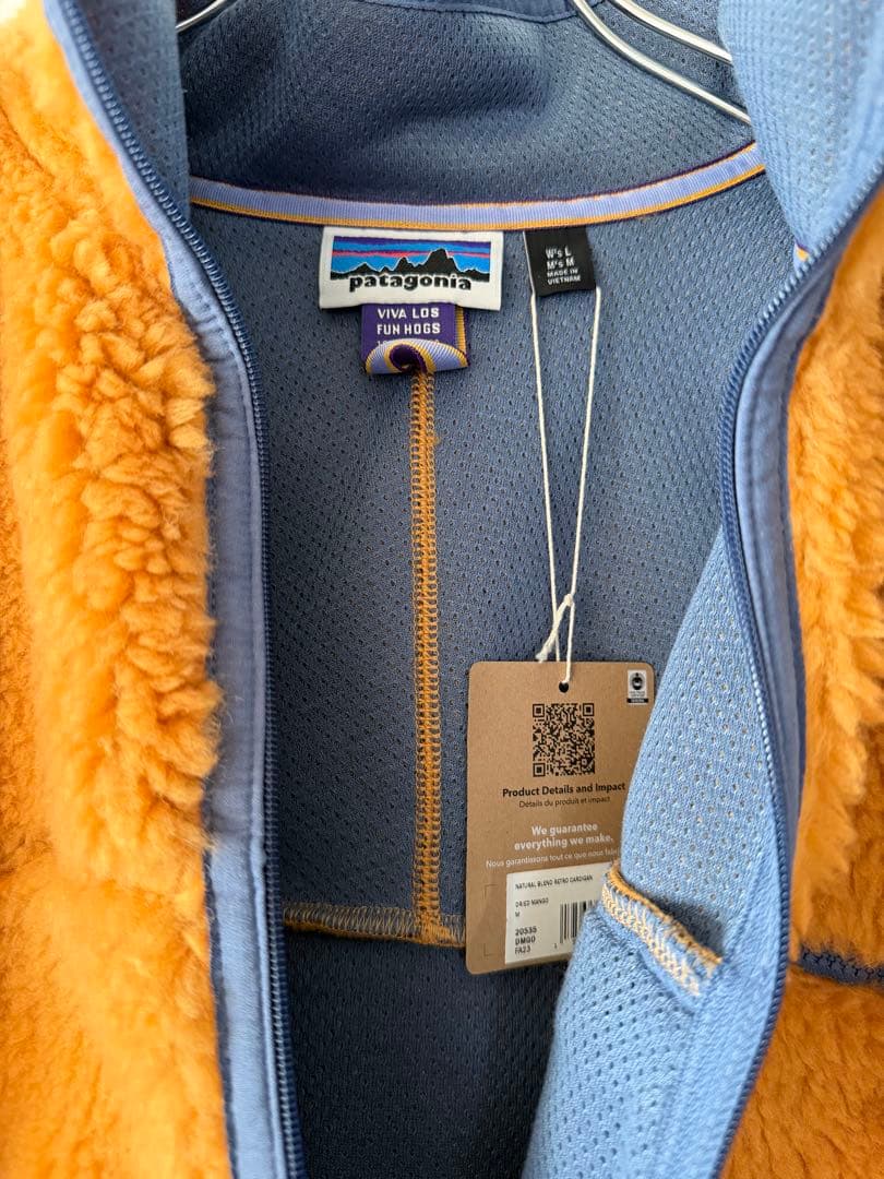 パタゴニア 50周年 ナチュラル・ブレンド・レトロ・カーディガン ドライマンゴー