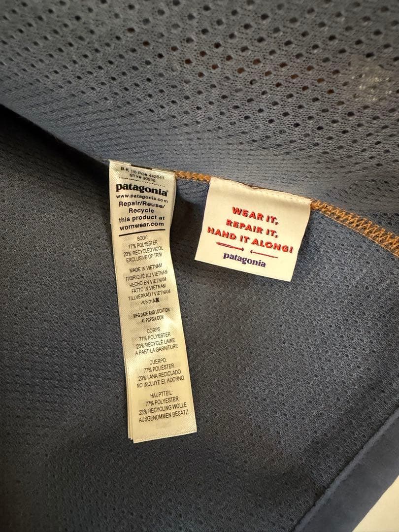 パタゴニア 50周年 ナチュラル・ブレンド・レトロ・カーディガン ドライマンゴー