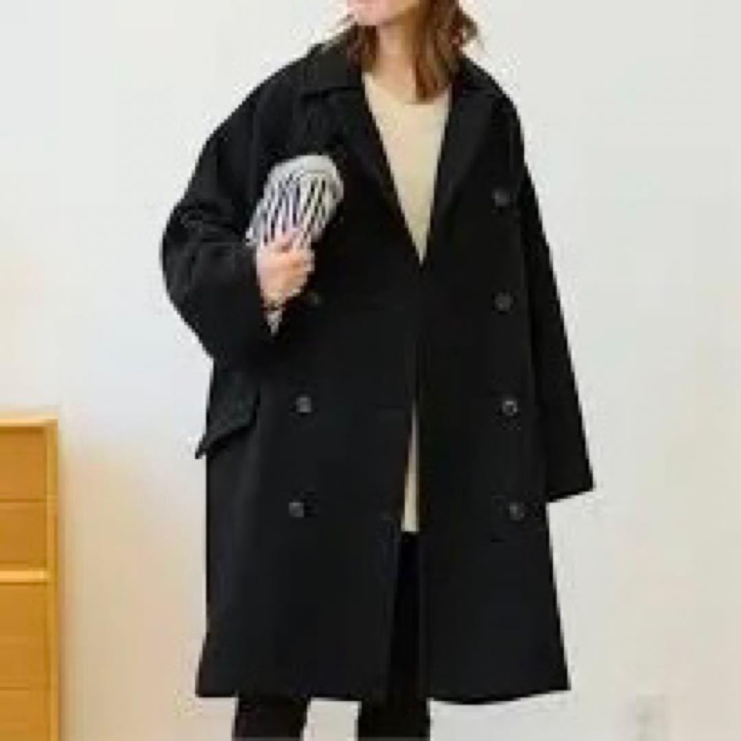 美品　フレームワーク　ダブルフェイスロングPコート