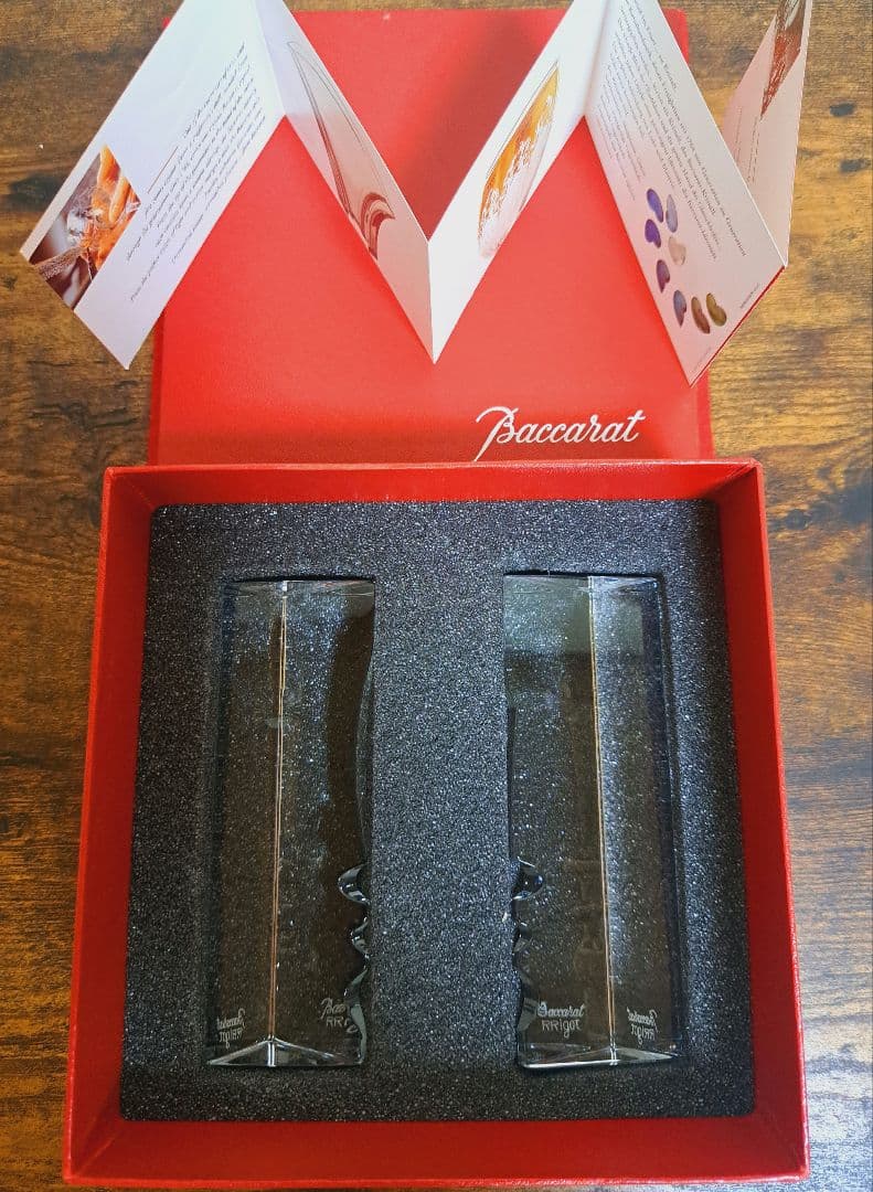 バカラ リゴ 「オム」「ファム」 ペア セット 希少 レア 置物 顔のシルエット