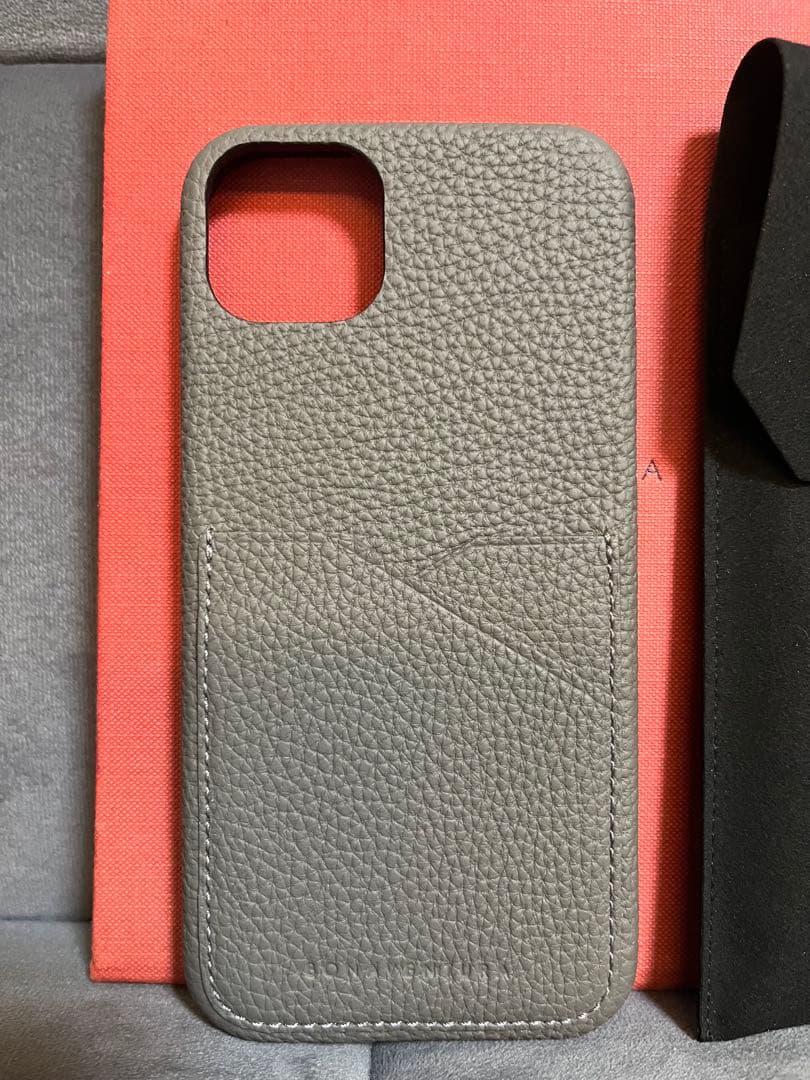 【新品未使用】Bonaventura レザー iPhoneケース チャコール