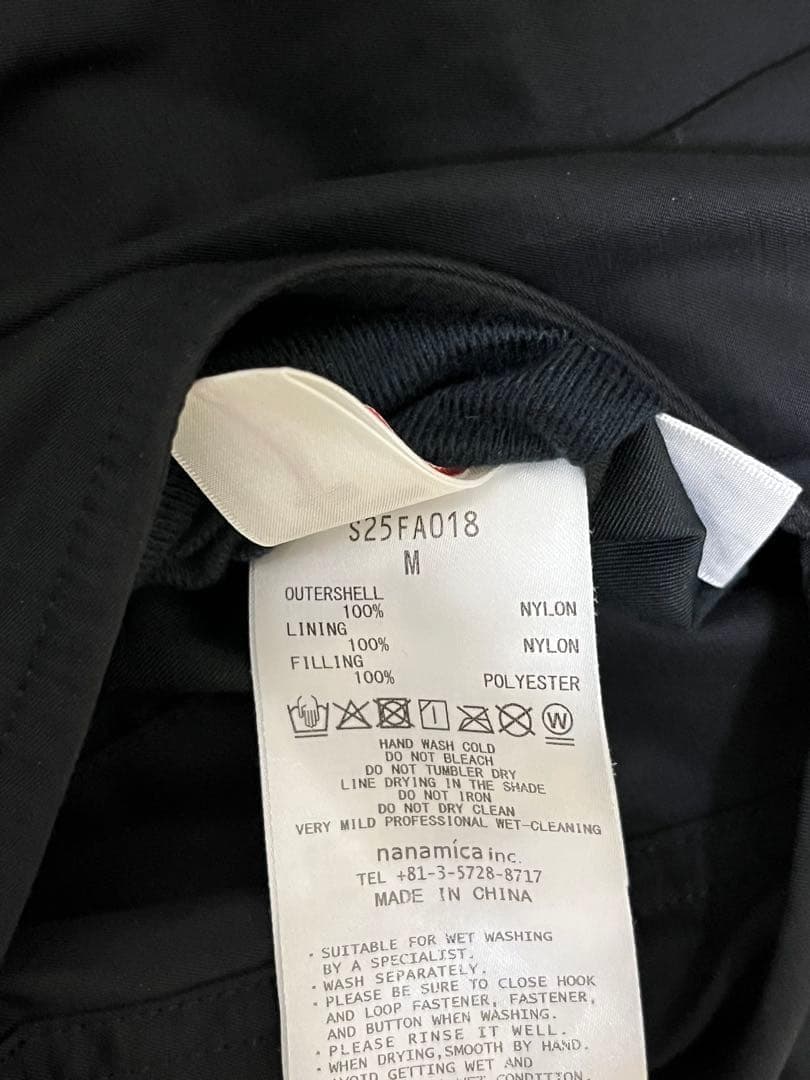 nanamica Reversible Insulation Jacket 黒M