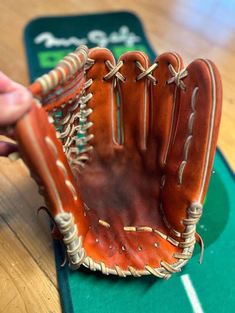 最終値下げ　★即実践可能★ 久保田スラッガー　硬式　外野　グローブ　オレンジ