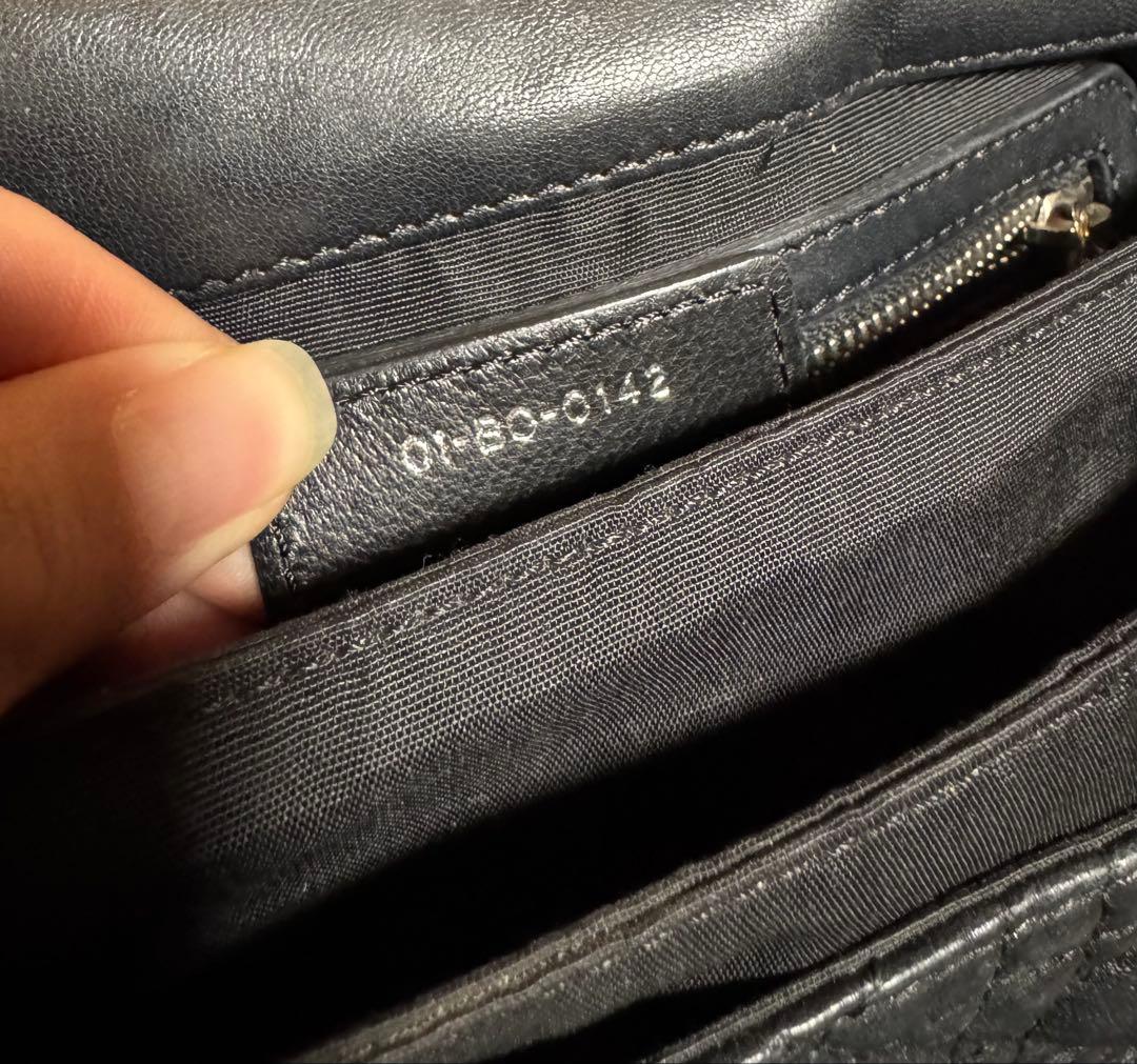 レディディオール　ワンショルダー　ニューロック　カナージュ　ラムレザー