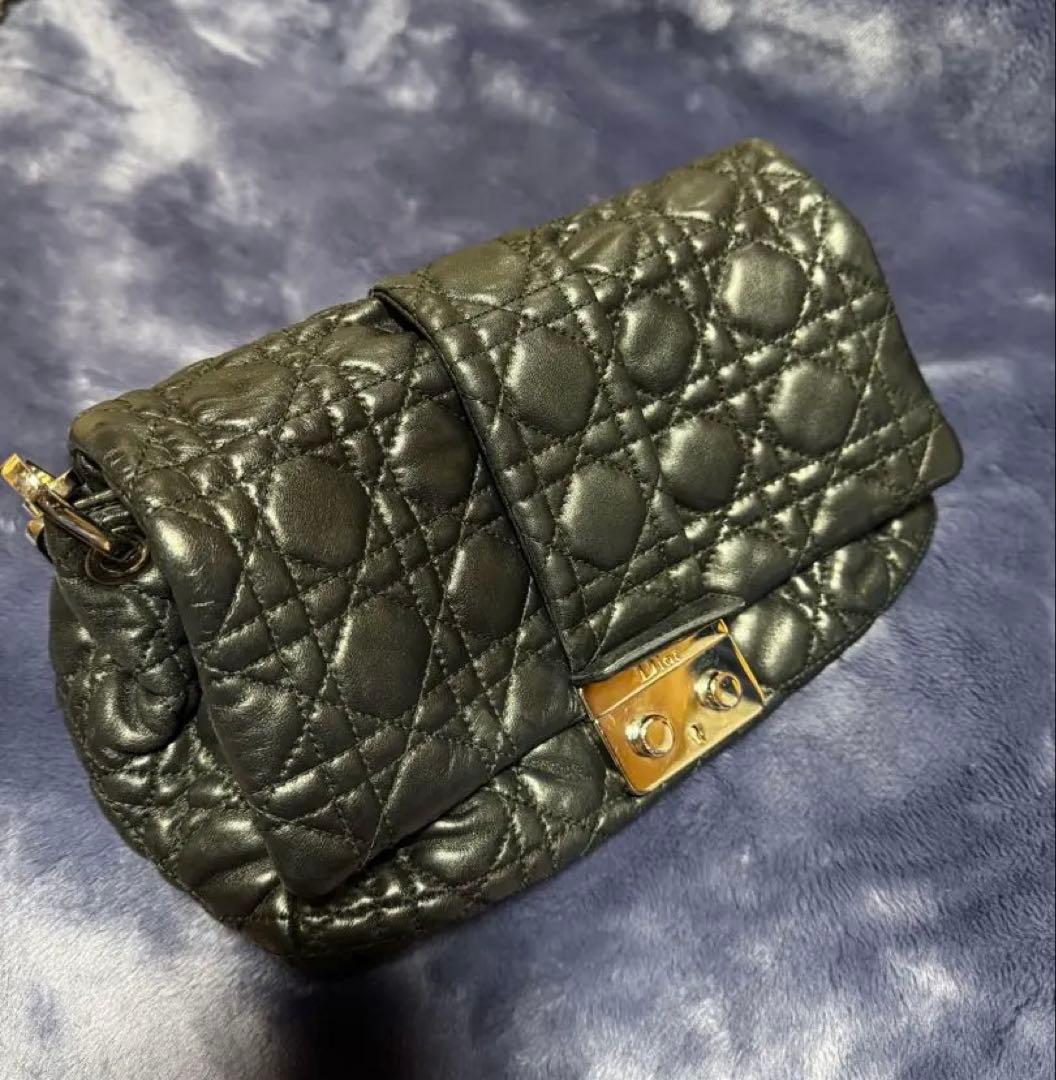 レディディオール　ワンショルダー　ニューロック　カナージュ　ラムレザー