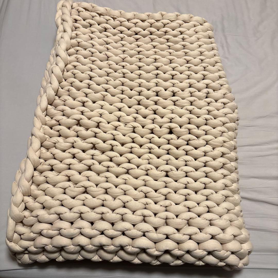 ENBRY ウェイテッドブランケット[L size/アイボリー]