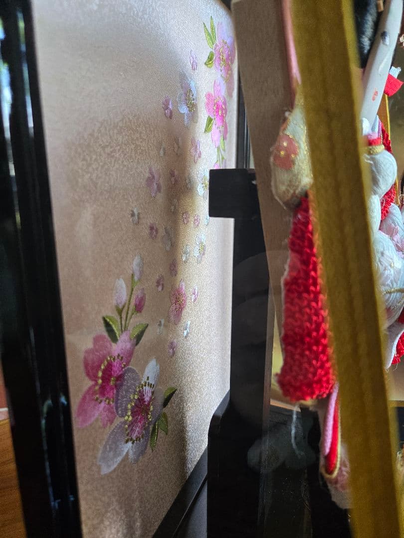 【展示品限り】正月飾り　羽子板　ケース飾り オルゴール付　※閉店セール　H19