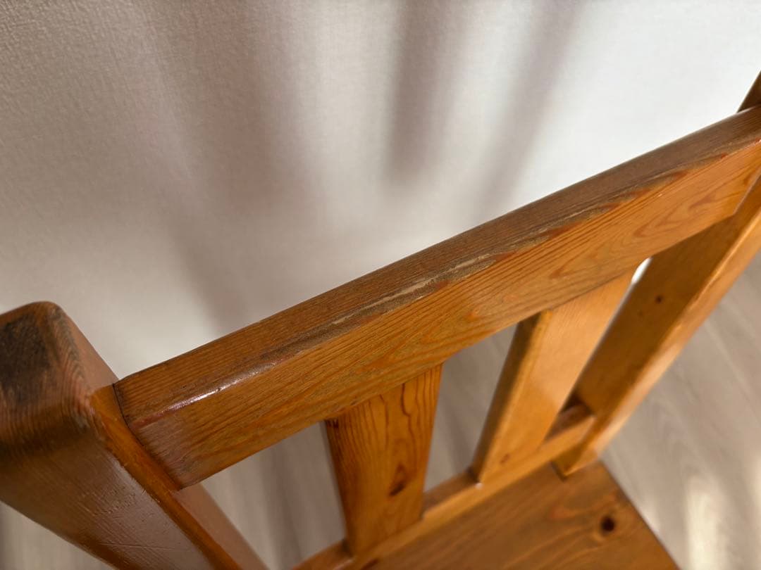 アンファンパイン材ダイニングチェア④