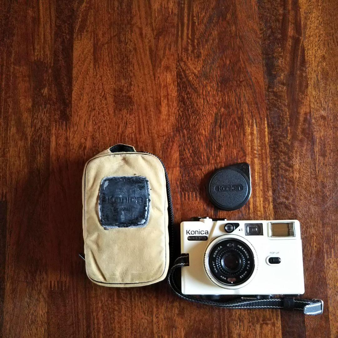 動作品 Konica コニカ c35 EF3 フィルムカメラ レアカラー