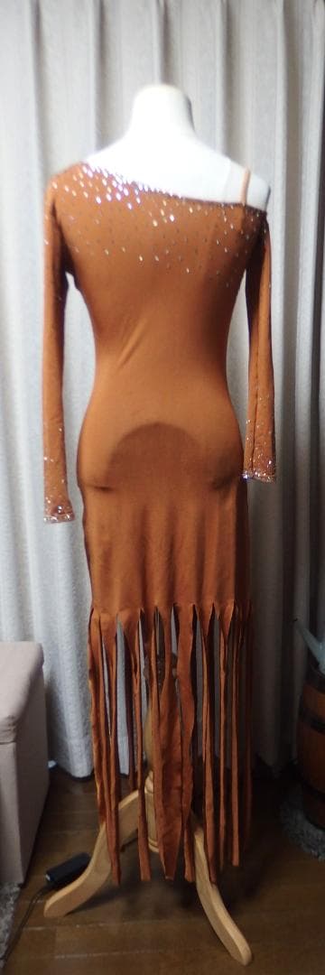 2/14迄【社交ダンス】チャコット　ブロンズ色 ラテンドレス