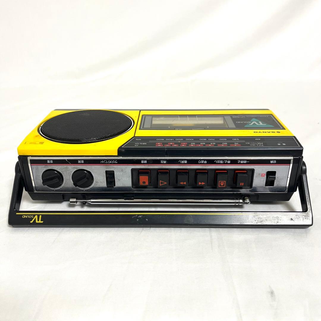 【希少】SANYO サンヨー ラジカセ MR-A7TV イエロー