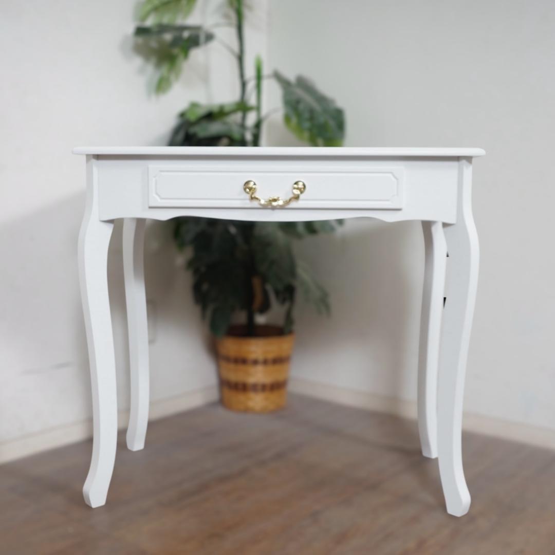 送料無料【新品】アンティーク調　ドレッサーテーブル