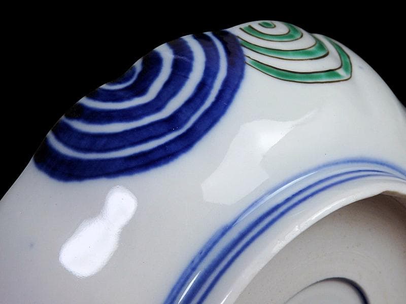 古伊万里　金襴手　撫子に桜花の図　膾皿　５客　D129AS-DAp