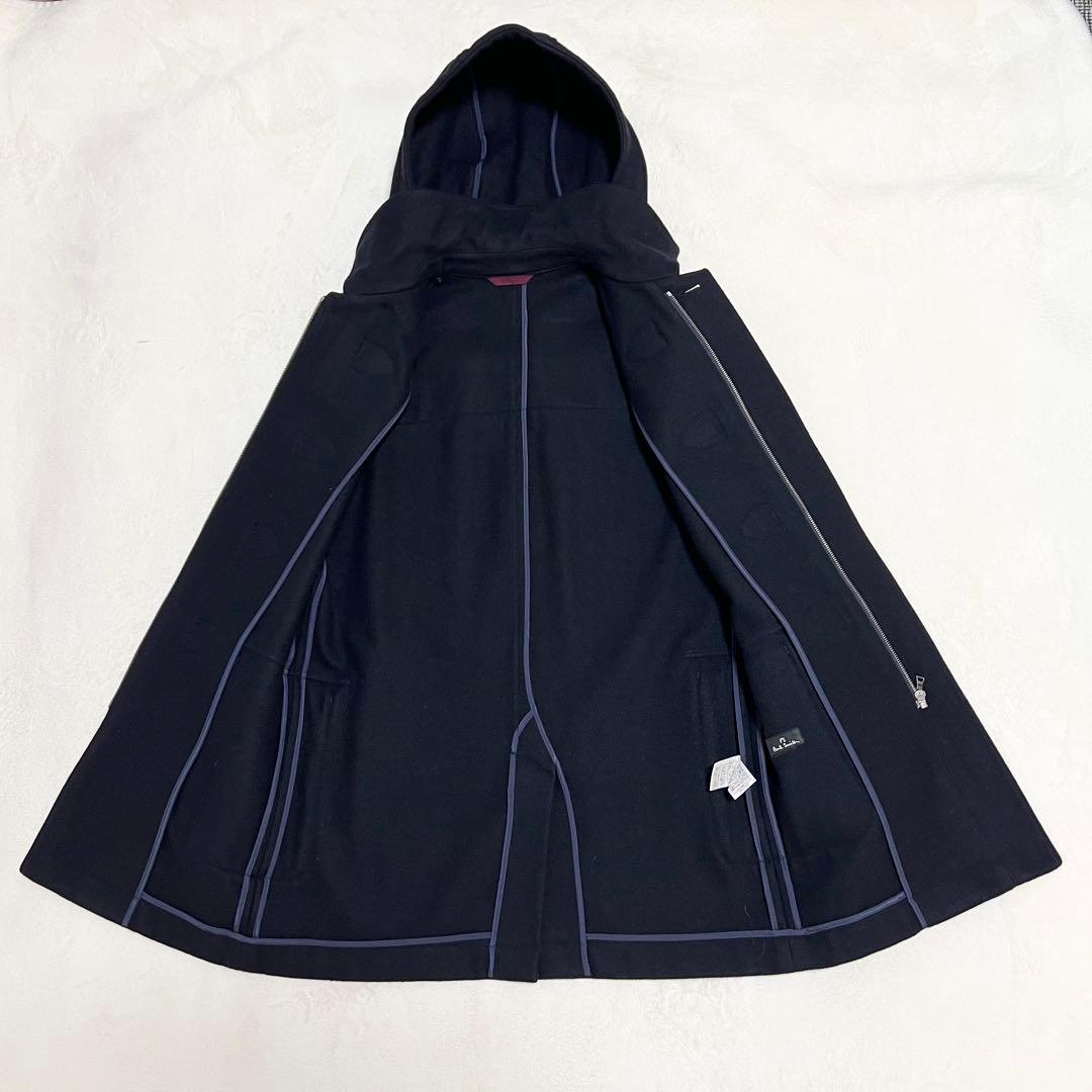 【美品】ポールスミス ダッフルコート ネイビー フード着脱可 メンズ サイズM