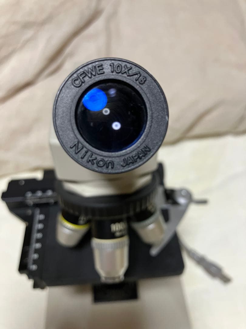 Nikon ニコン　単眼正立明視野顕微鏡　ハードケース+使用説明書付き