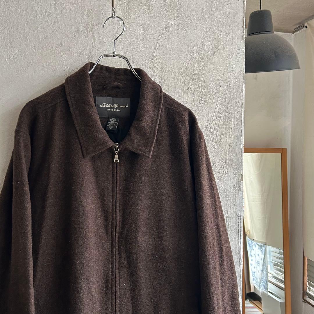 90S Eddie Bauer ジップアップ ハーフコート エディーバウアー