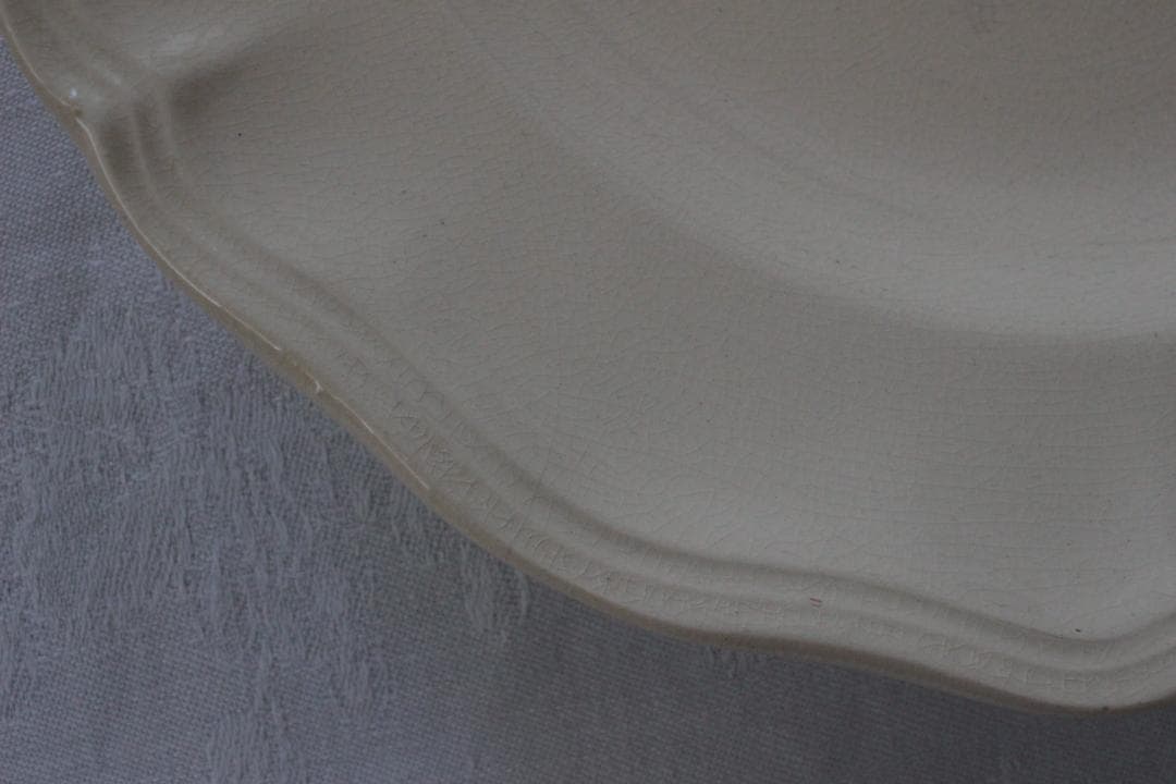 2枚セット　D・サルグミンヌ 花リムアイボリー25cm