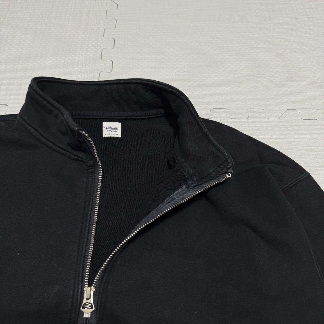 ロンハーマン ハーフジップ　プルオーバー　スウェット　オーバーサイズ　黒　S