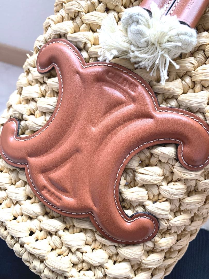 セリーヌ CELINE ティーンドローストリング かごバッグ