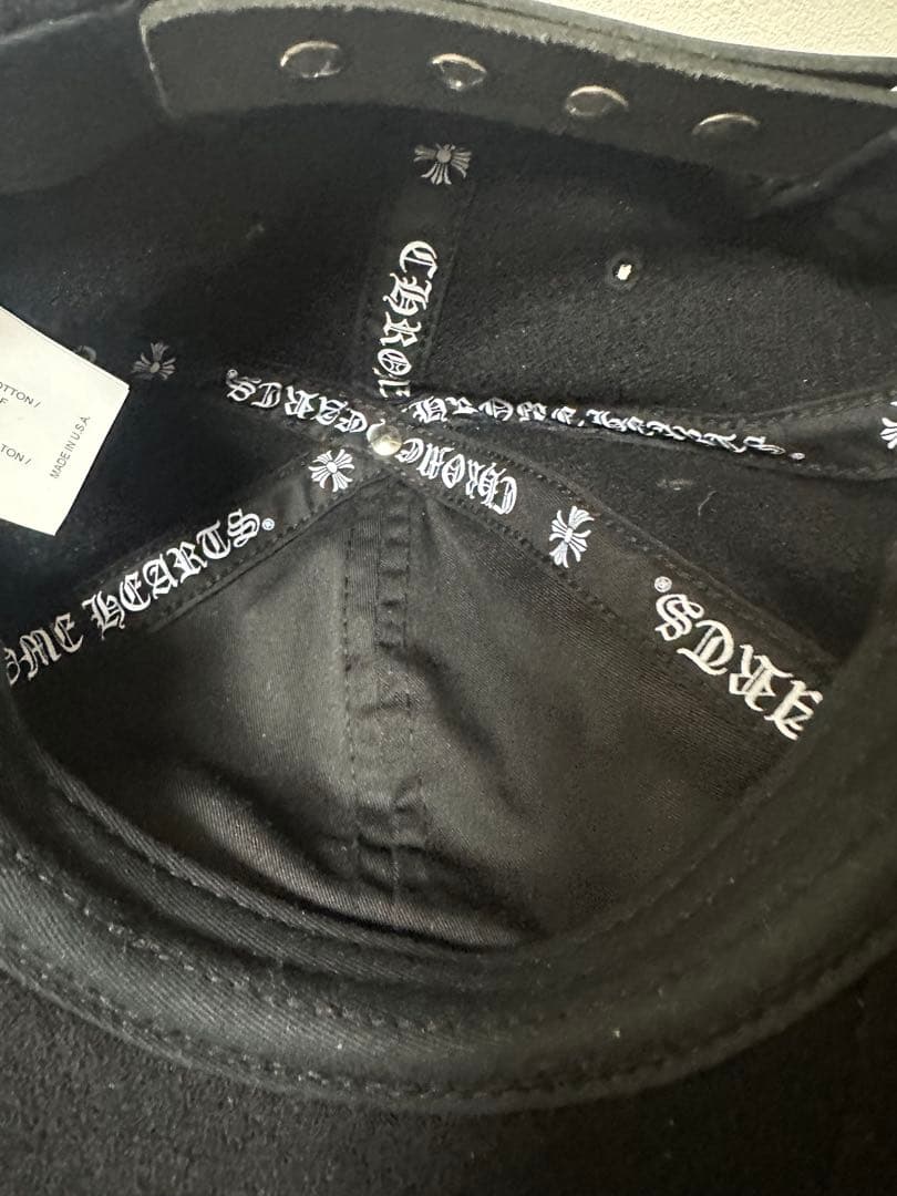 CHROME HEARTS／CHロゴ ウールベースボールキャップ ブラック