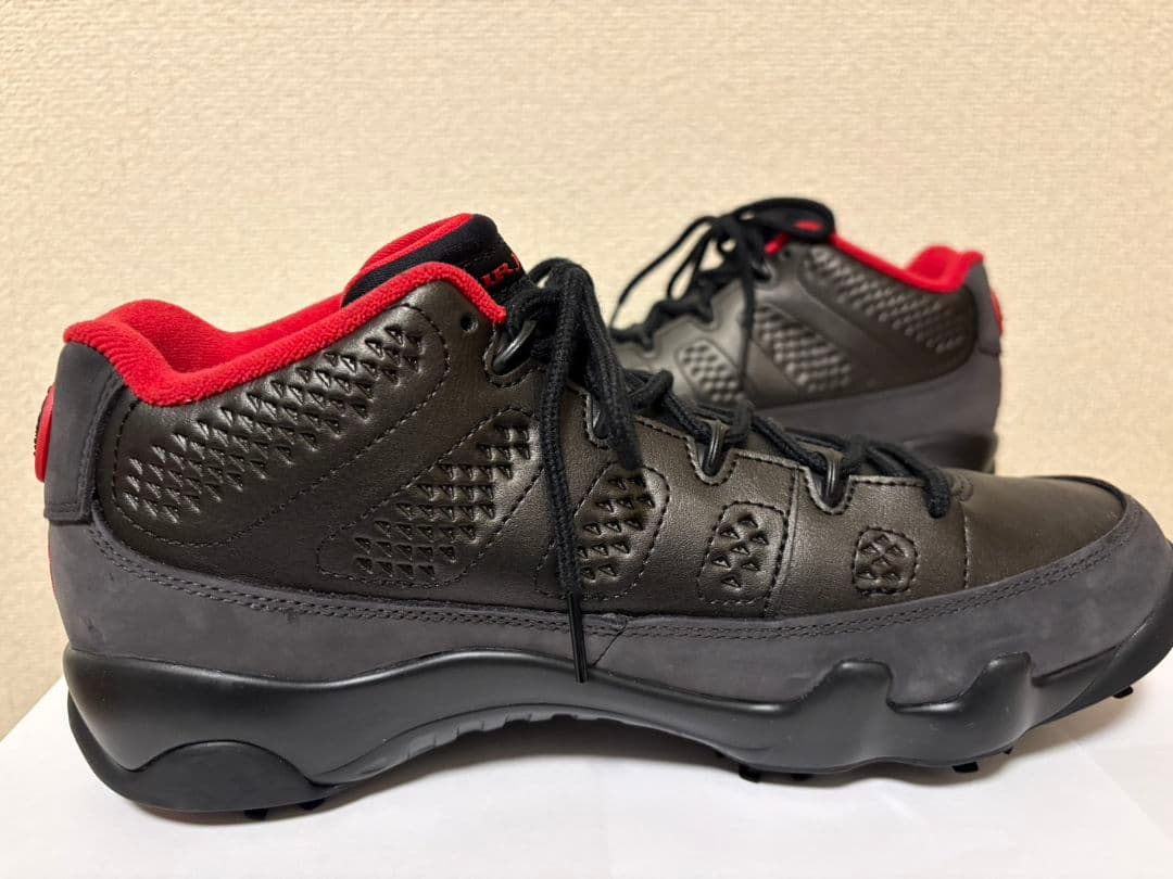 【新品】AJ 9 G BLACK/DARK CHARCOAL-TRUE RED