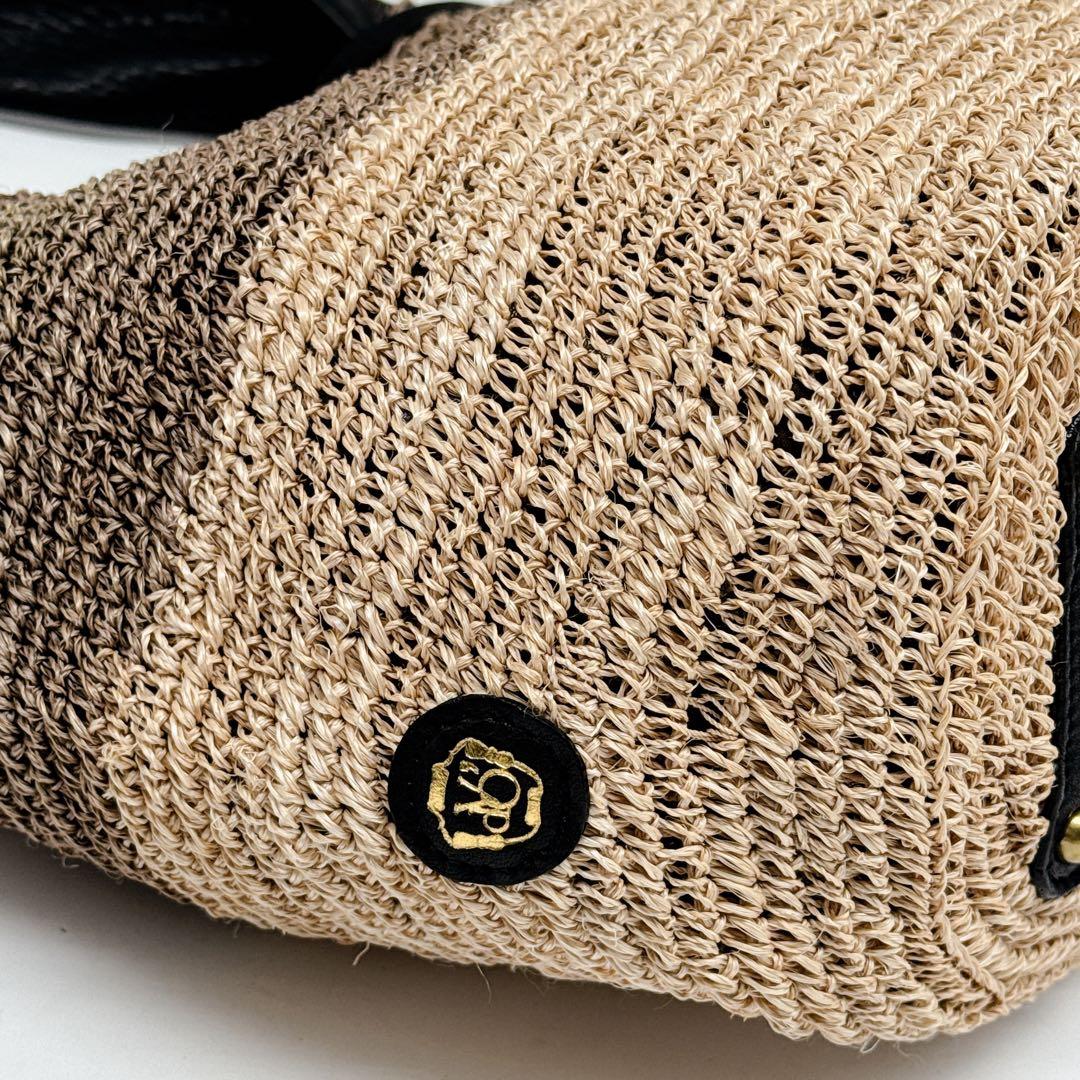 美品✨VIOLAd'ORO ヴィオラドーロ タッセルアバカショルダー