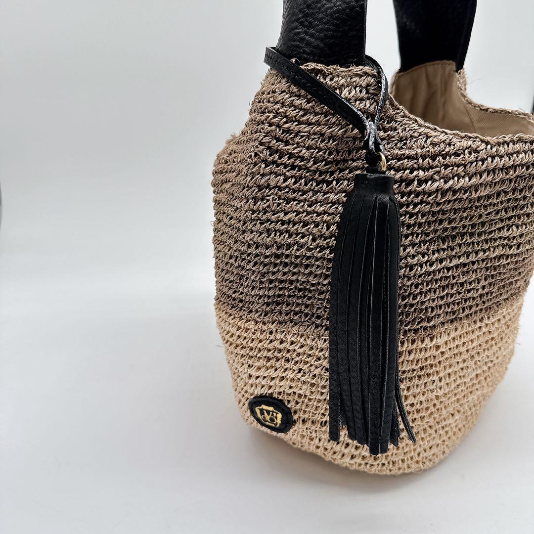 美品✨VIOLAd'ORO ヴィオラドーロ タッセルアバカショルダー