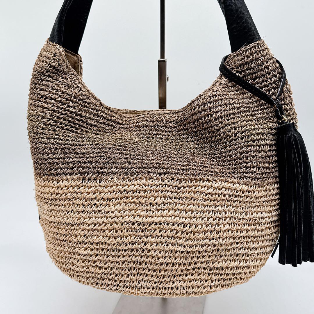 美品✨VIOLAd'ORO ヴィオラドーロ タッセルアバカショルダー