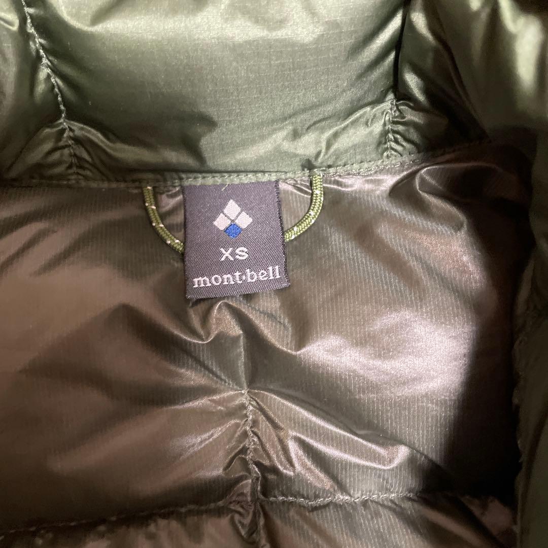 montbell XS オリーブグリーン ダウンジャケット