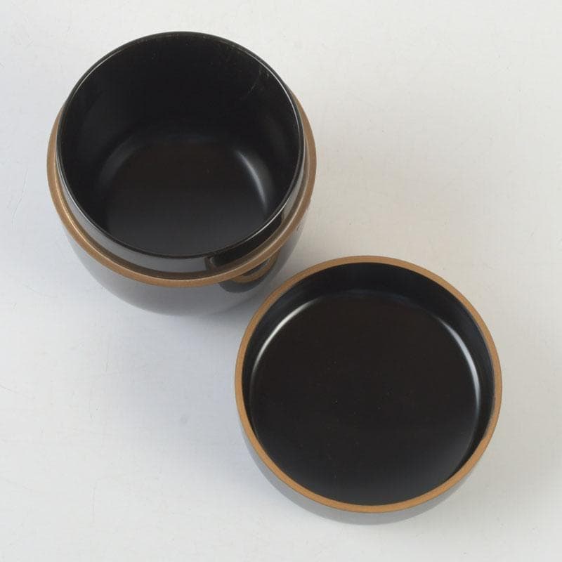 茶道具　加賀蒔絵師　竹内幸斎作　螺鈿装飾　紫陽花蒔絵　大棗　共箱　V　9879