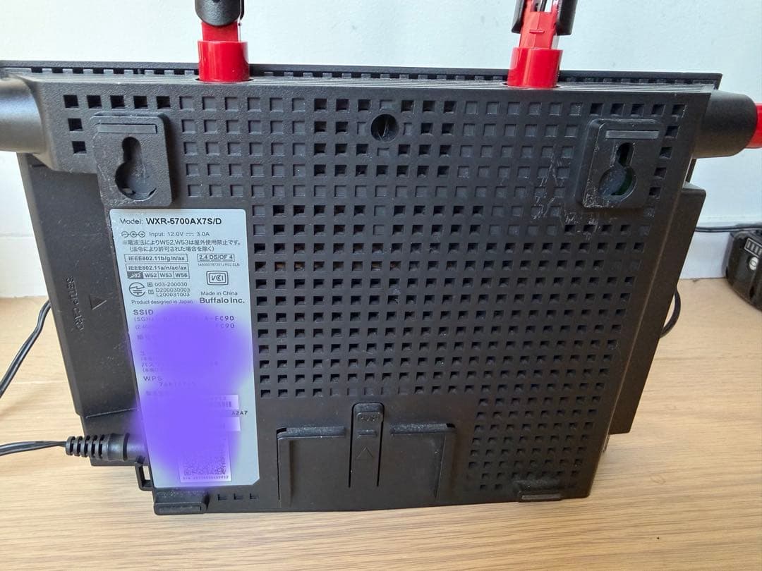 バッファロー　WXR-5700AX7P Wi-Fiルーター　10Gポート搭載無線