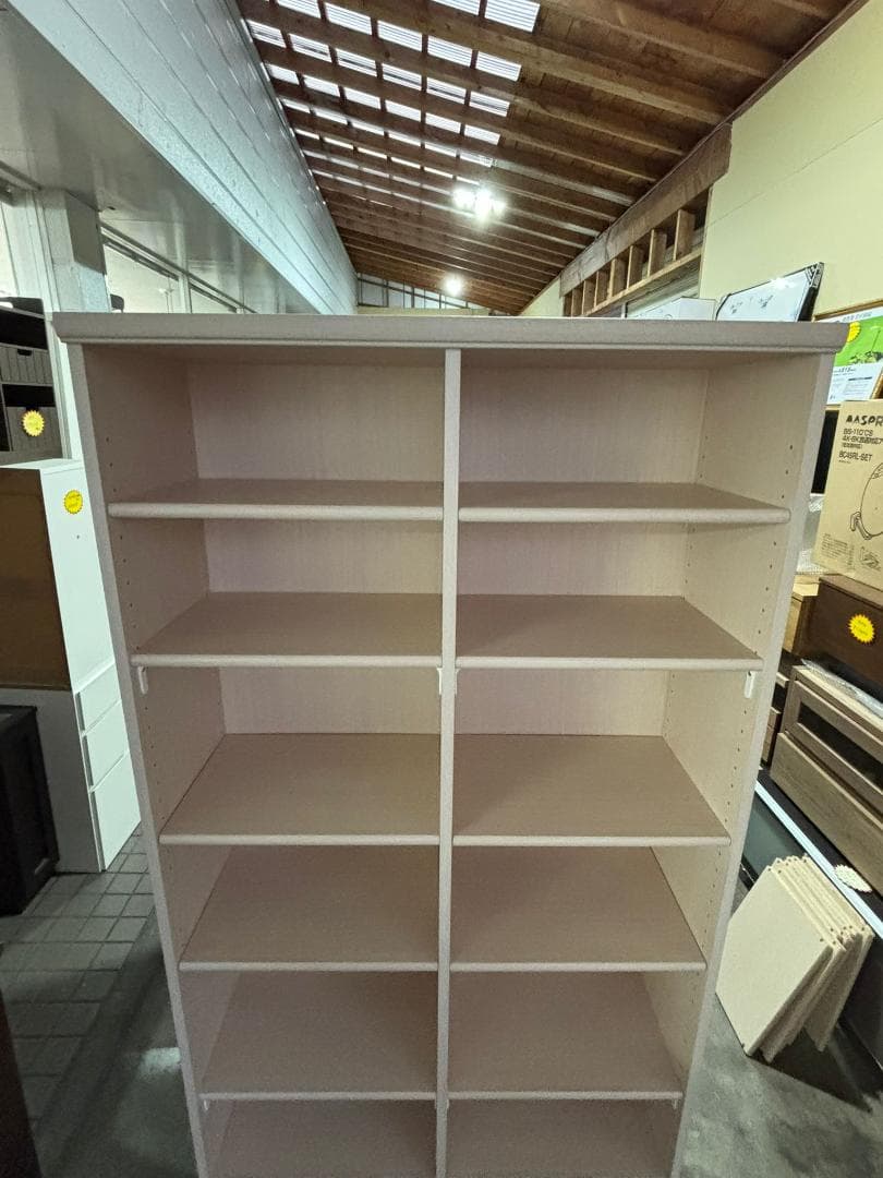 ①オープン本棚 本収納 NC1890F LN ライトナチュラル 幅86.5cm