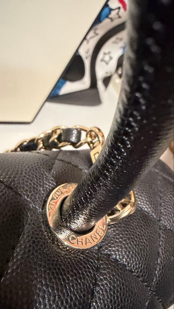 未使用級　シャネル　CHANEL ココハンドル29 フラップバック