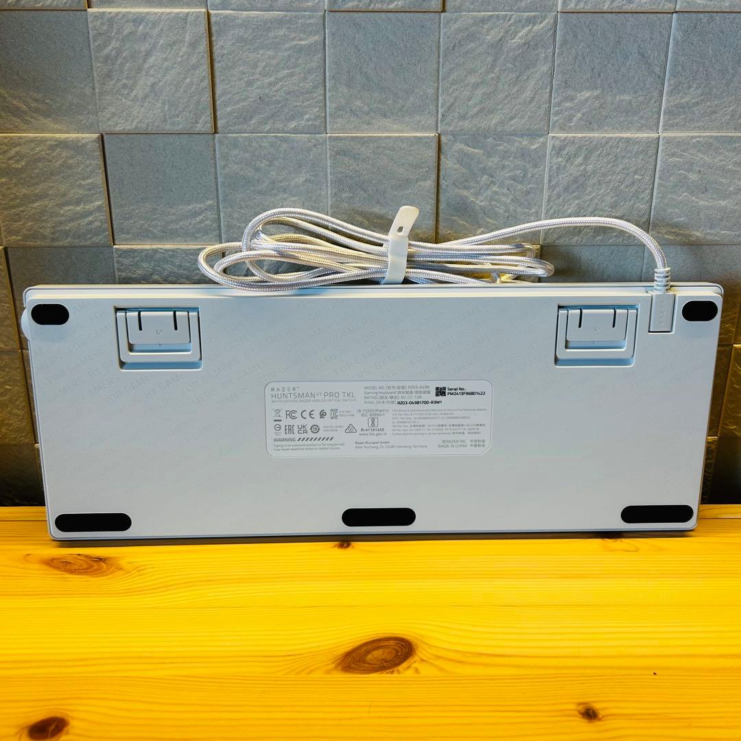 キーボード Razer Huntsman V3 PRO TENKEYLESS White