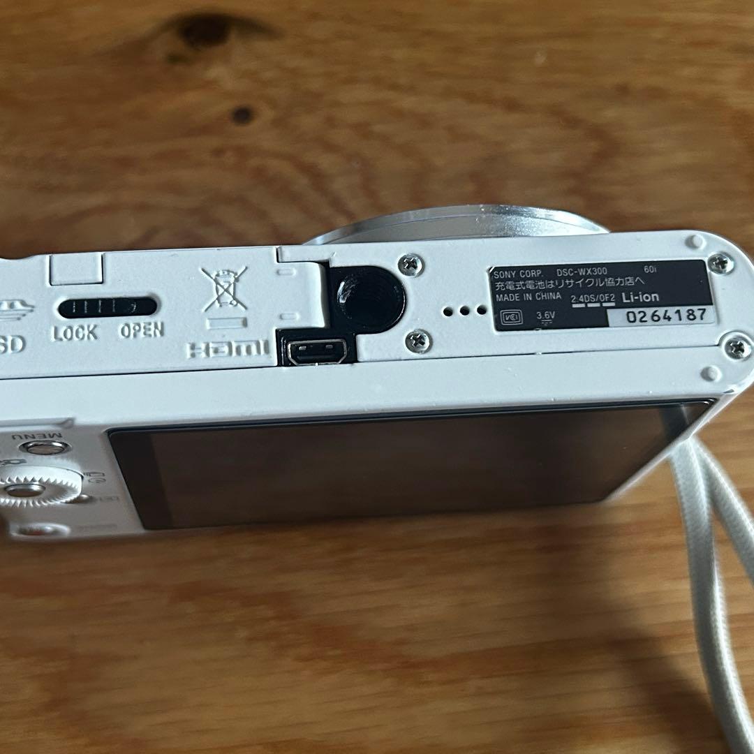 SONY Cyber-shot DSC-WX300 ホワイト デジカメ