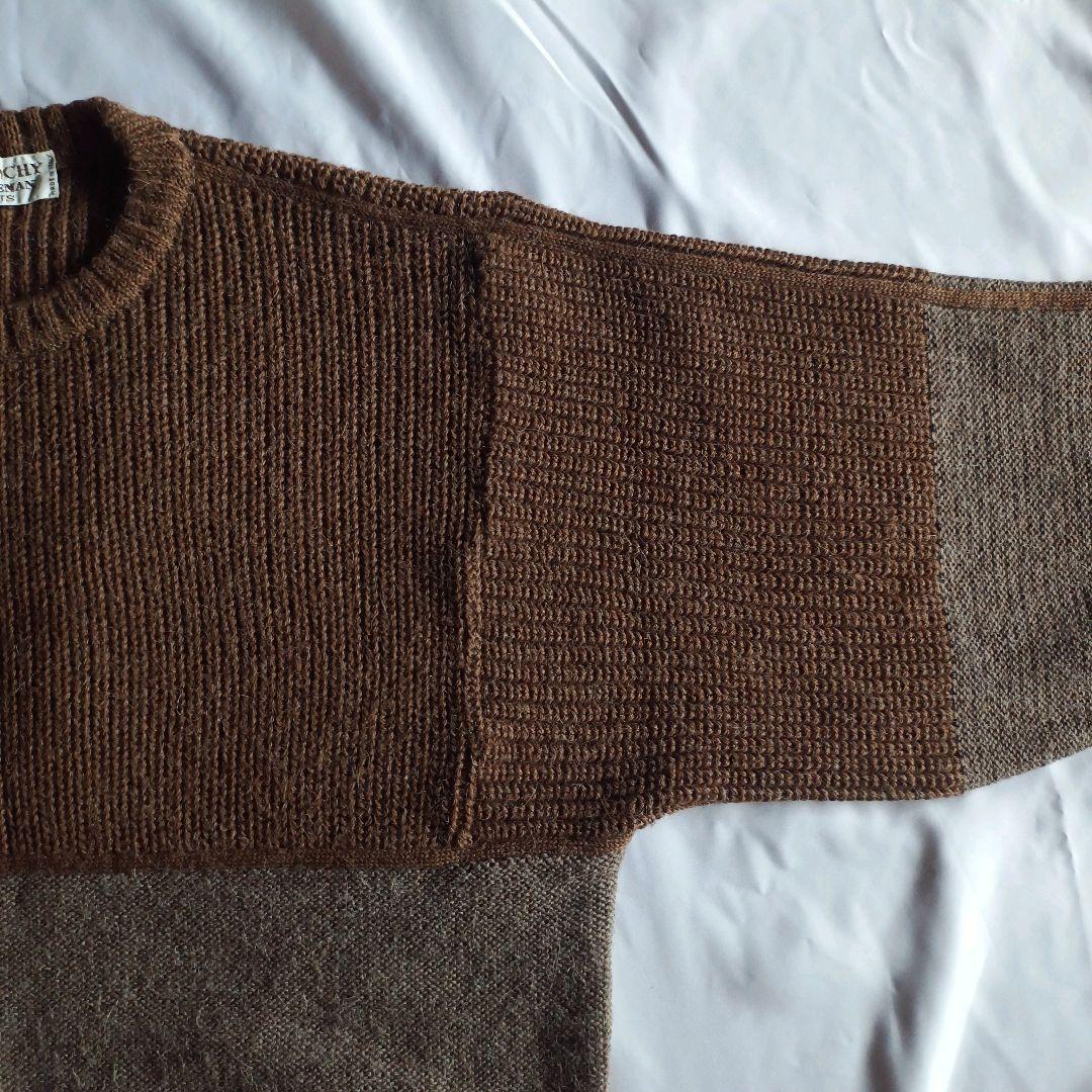 GIVENCHY ヴィンテージ ウール アルパカ 切り替え ニット セーター