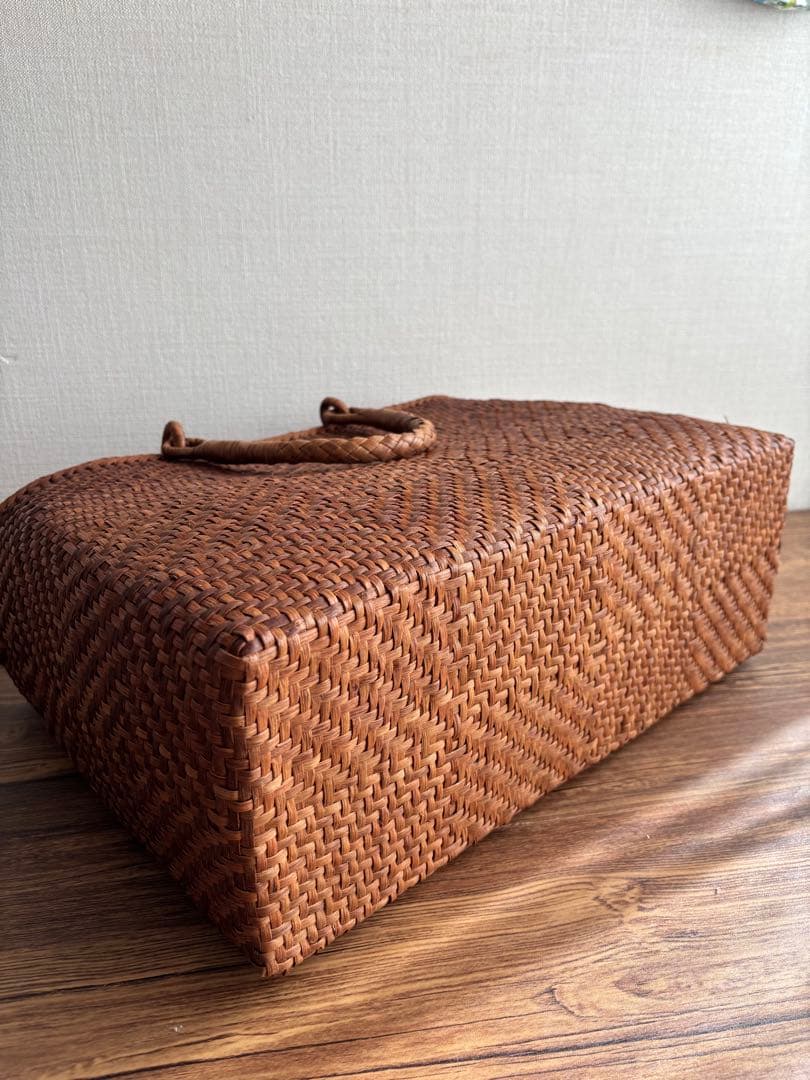 国産山葡萄蔓　かごバッグ　網代編み