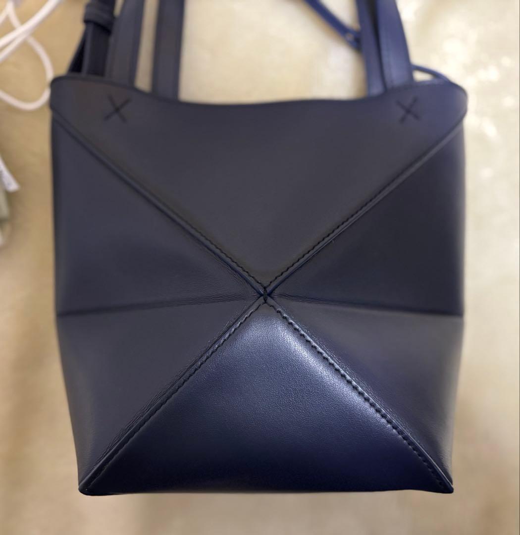美品◯LOEWE ロエベ　パズルトート　ミニ　ネイビー