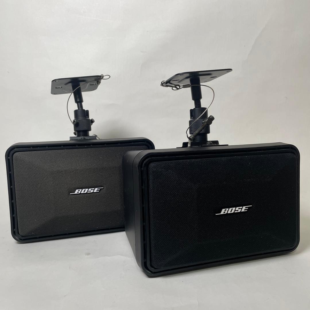 即購入OK ボーズ101MM 連番 ブラック 天吊り用 ブラケット付