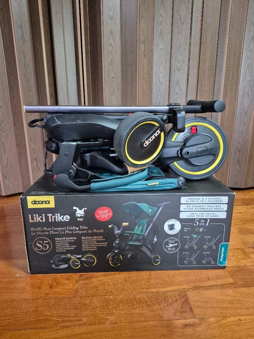 doona Liki Trike S5 折りたためる三輪車　レーシンググリーン