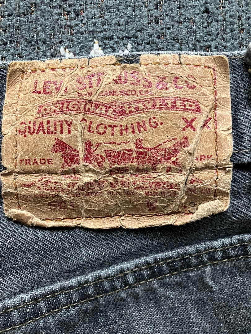 k*a様 【先染め】90s リーバイス501ブラックUSA製VINTAGE