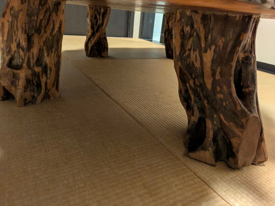 【花梨一枚板】高級天然木製座卓