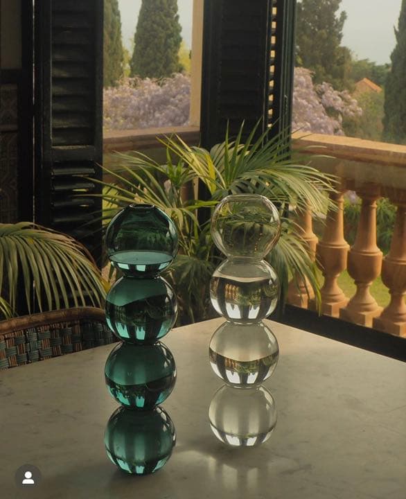 VALERIA VASI オレンジ Bubbles Ambar フラワーベース